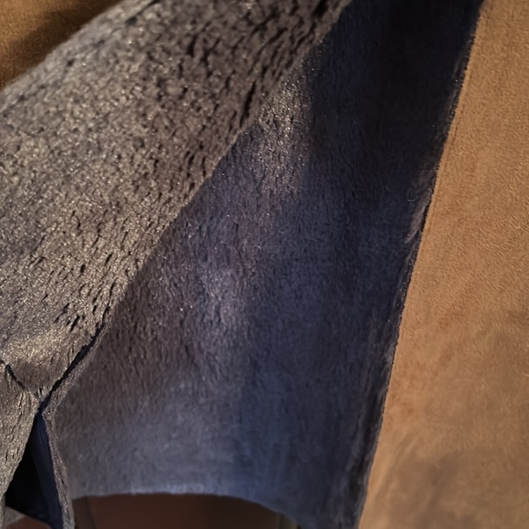 KATIE TODD brown faux suede cape size large/extra large - Picture 6 of 14